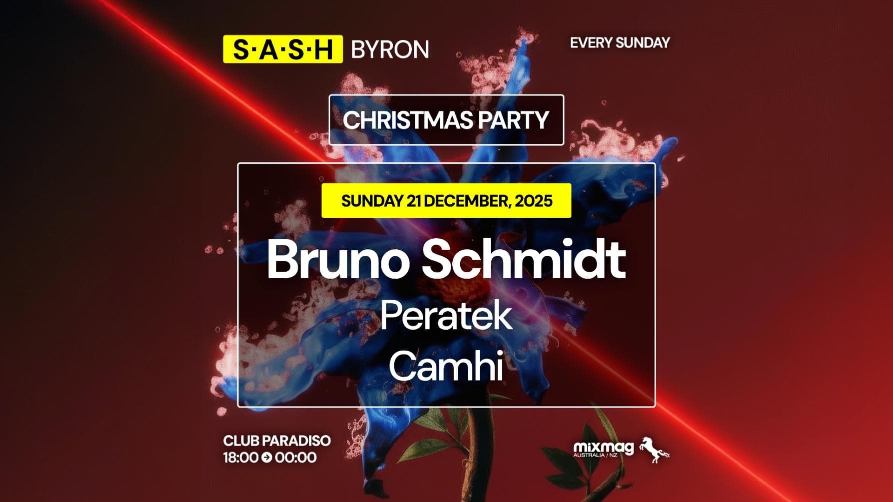 ★ S.A.S.H Byron ★ Christmas Party ★ Bruno Schmidt ★ Sunday 21st December ★