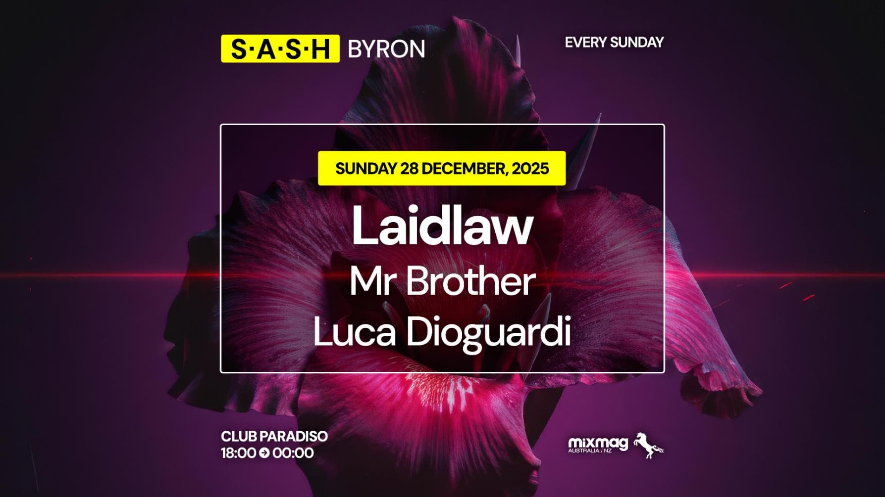 ★ S.A.S.H Byron ★ Laidlaw ★ Sunday 28th December ★